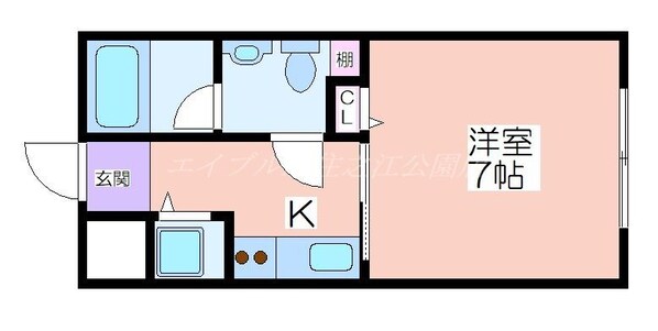 パラドール北加賀屋の物件間取画像